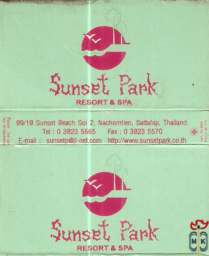 Sunset Park resort & spa 99/19 Sunset Beach Sol 2. Nachomtien. Sattahi